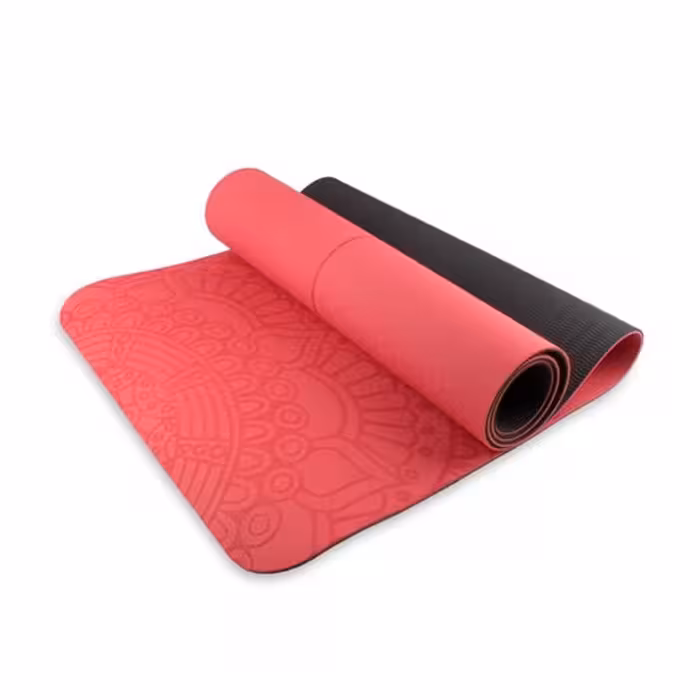 مت یوگا بادی لاین قرمز-مشکی 6 میلی‌متری Agilinex