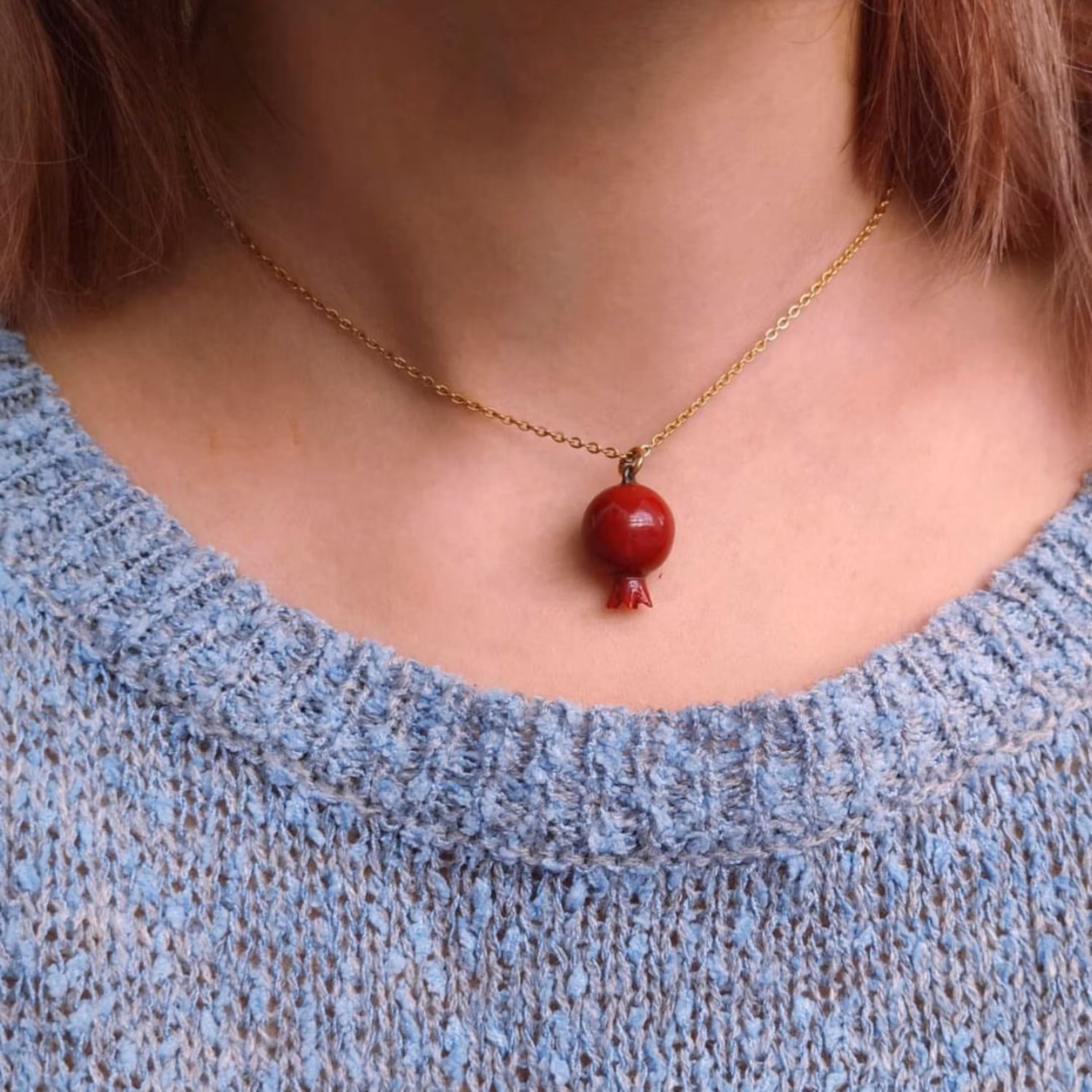 گردنبند و گوشواره انار