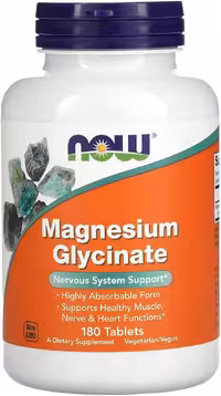 منیزیم گلیسینات 100 میلی‌گرم 180 کپسول NOW