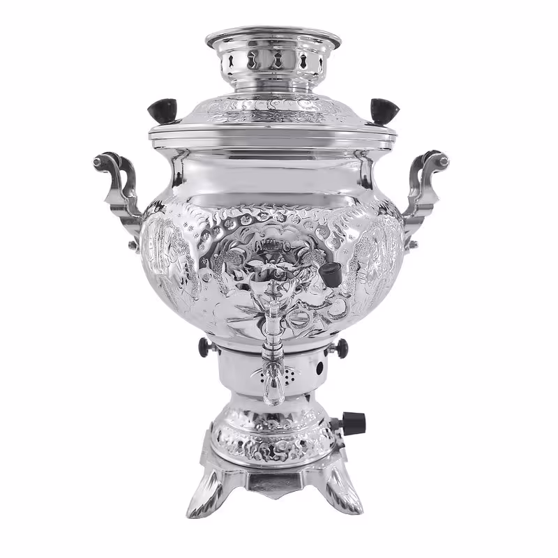 سماور گازی مدل مهسان ورق ضخیم ظرفیت 8 لیتر