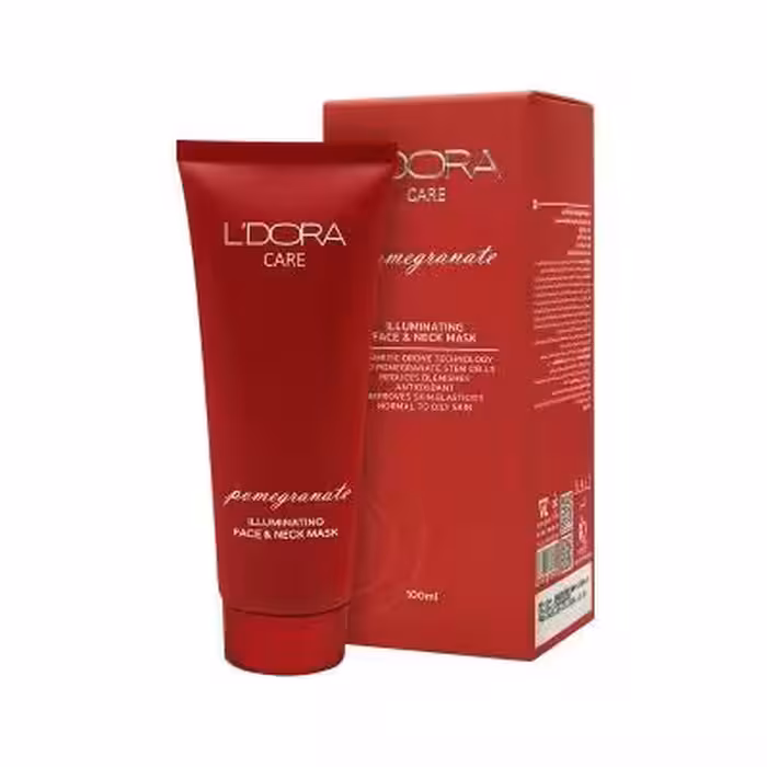 ماسک روشن کننده صورت و گردن انار لدورا کر، 100 میلی لیتر