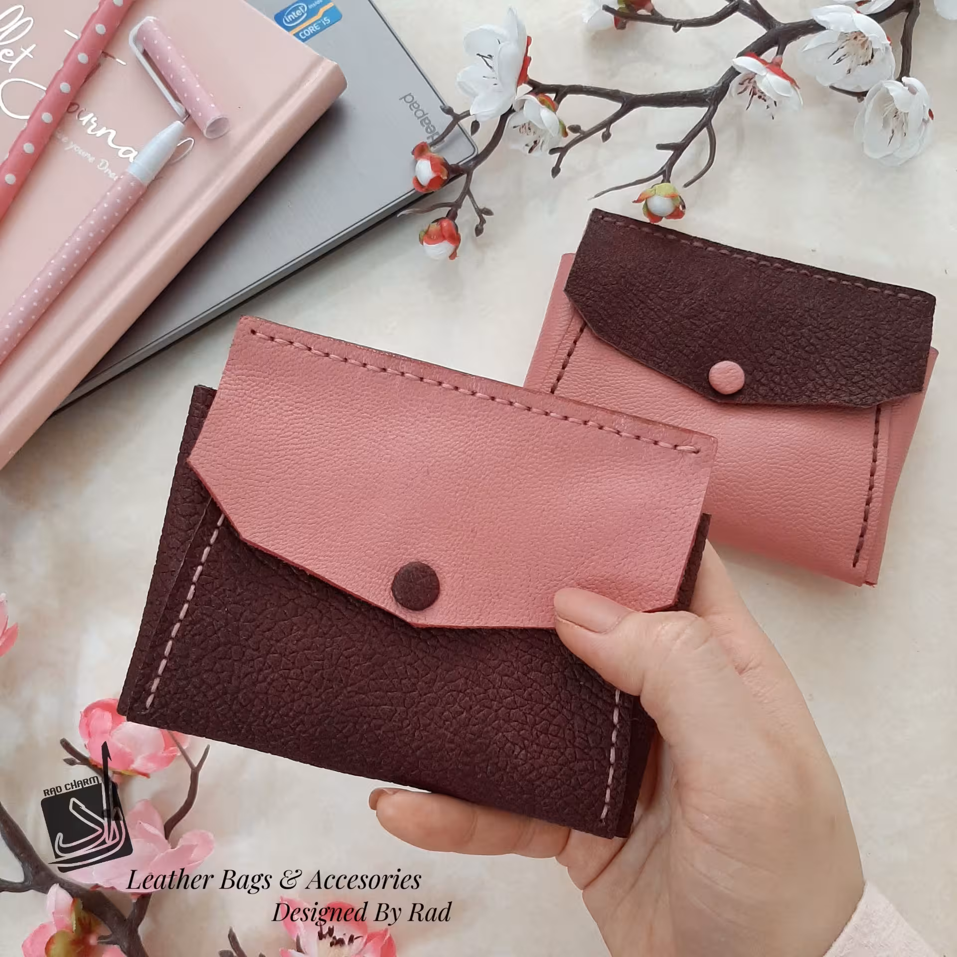 کیف کارت و خرده ریزه چرم طبیعی