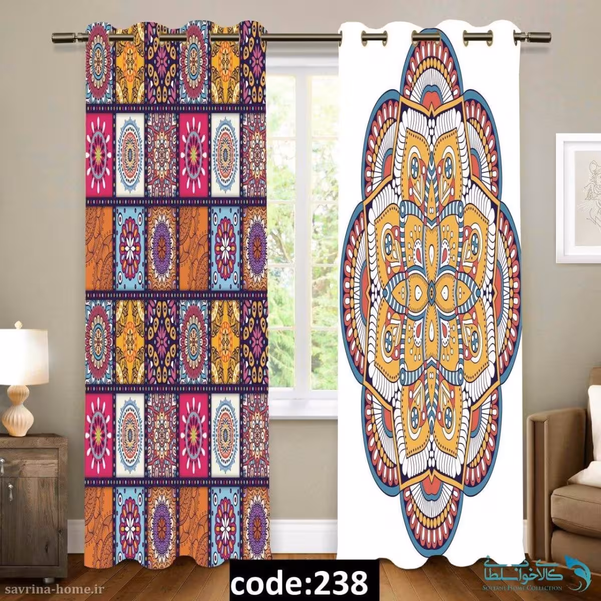 پرده پانچی سری اسلیمی مدل Sh-238