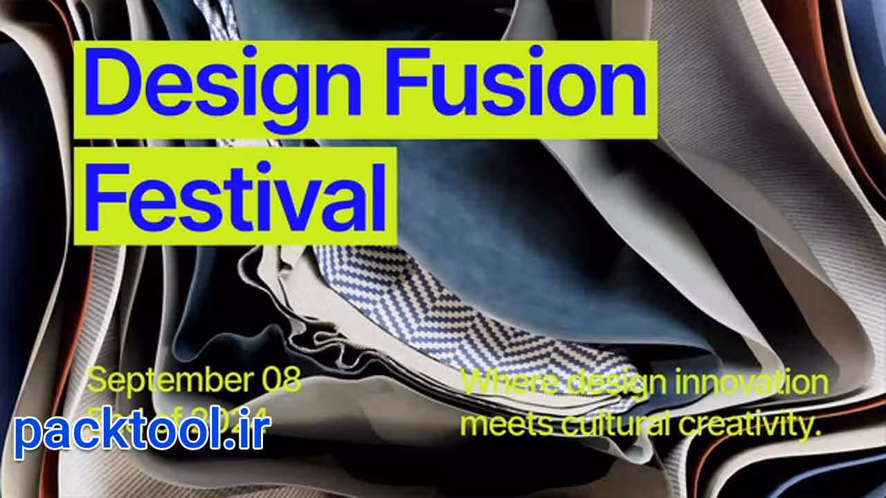 دانلود پروژه آماده پریمیر پرو مجموعه تایپوگرافی های ظریف Flowing Type - پک تول