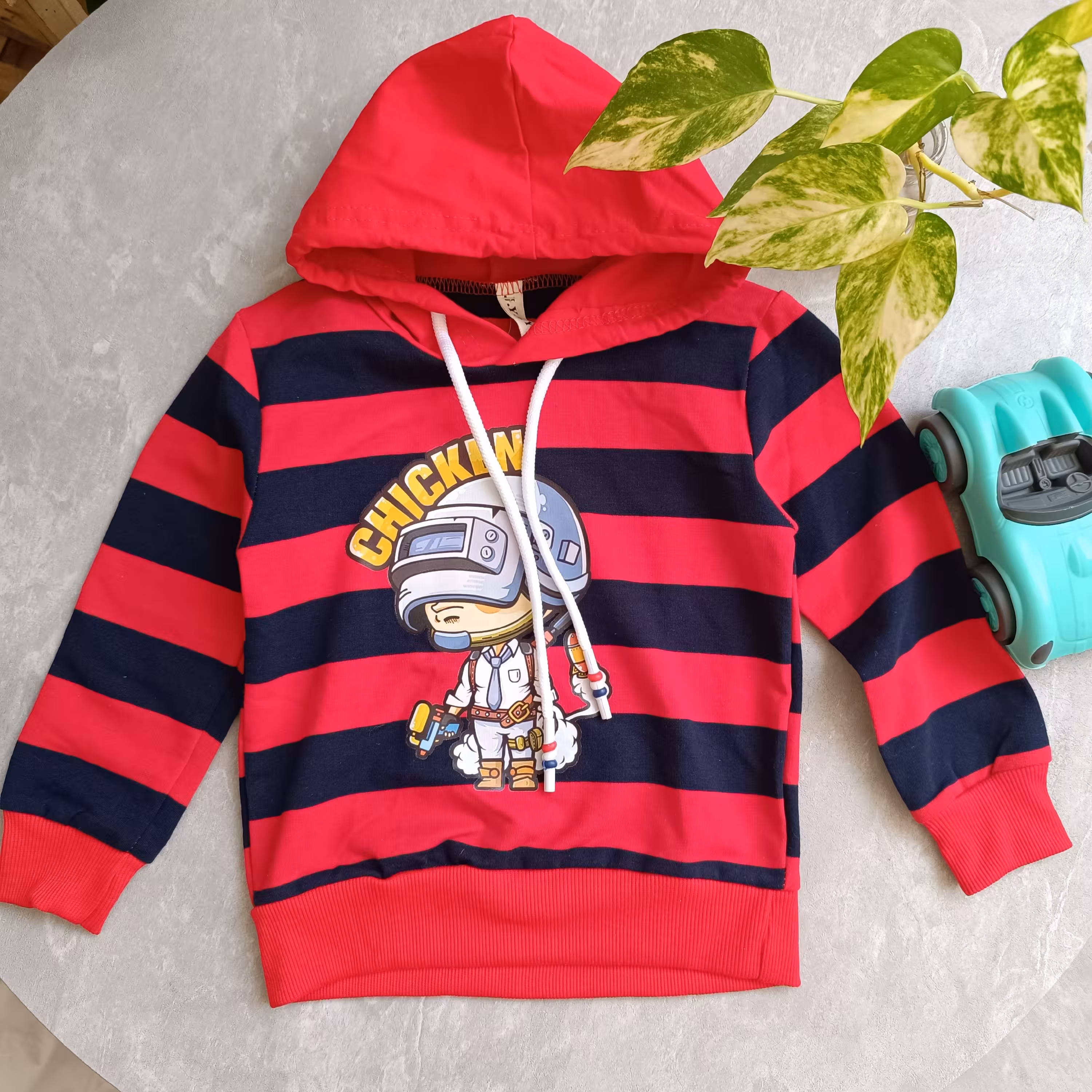 هودی پسرانه راه راه مناسب  سایز40