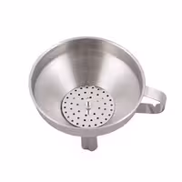 قیف استیل صافی دار (قطر دهانه 11 سانتیمتر)