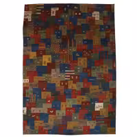 گبه دستباف شش و نیم متری طرح قشقایی کد 40303421