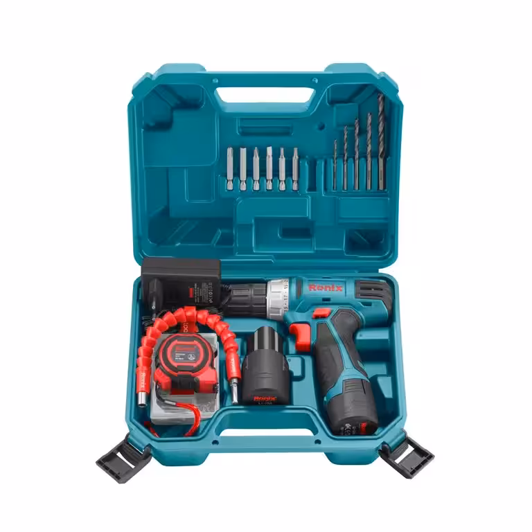 ست دریل شارژی 12 ولت رونیکس مدل RS-8012