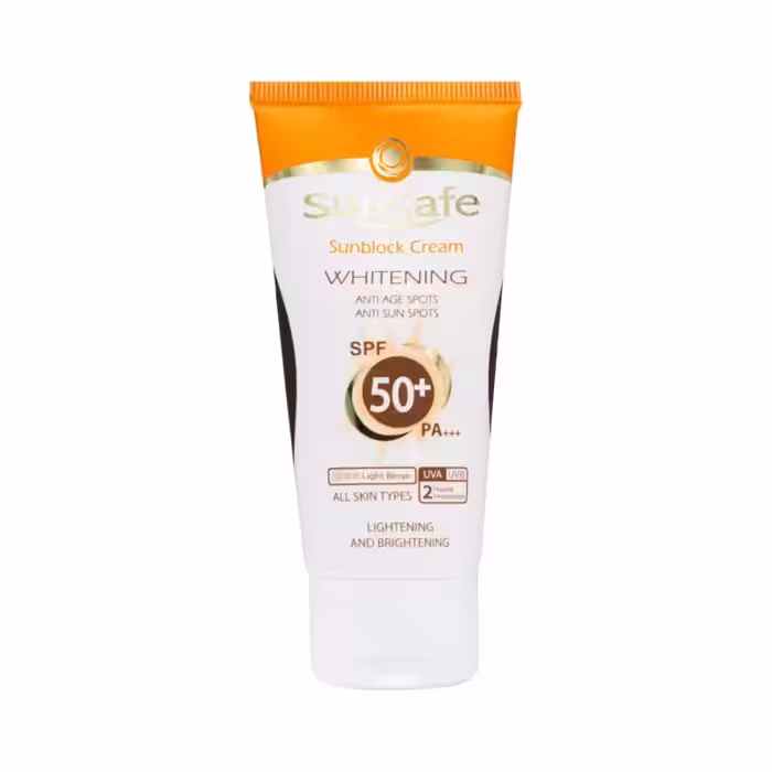 ضد آفتاب روشن کننده SPF50 بژ روشن سان سیف