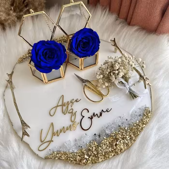 استند و باکس حلقه ازدواج حلقه نامزدی سفره عقد