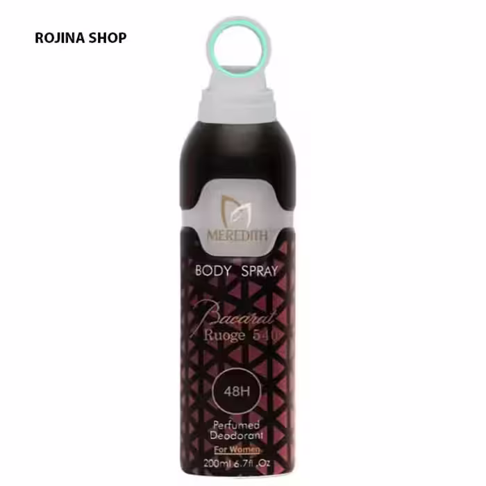 اسپری بدن زنانه مردیت مدل باکارات رژ 200ml