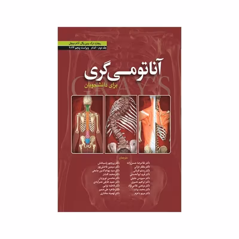کتاب آناتومی گری برای دانشجویان (جلد دوم: اندام ) 2024 (انتشارات ابن سینا)