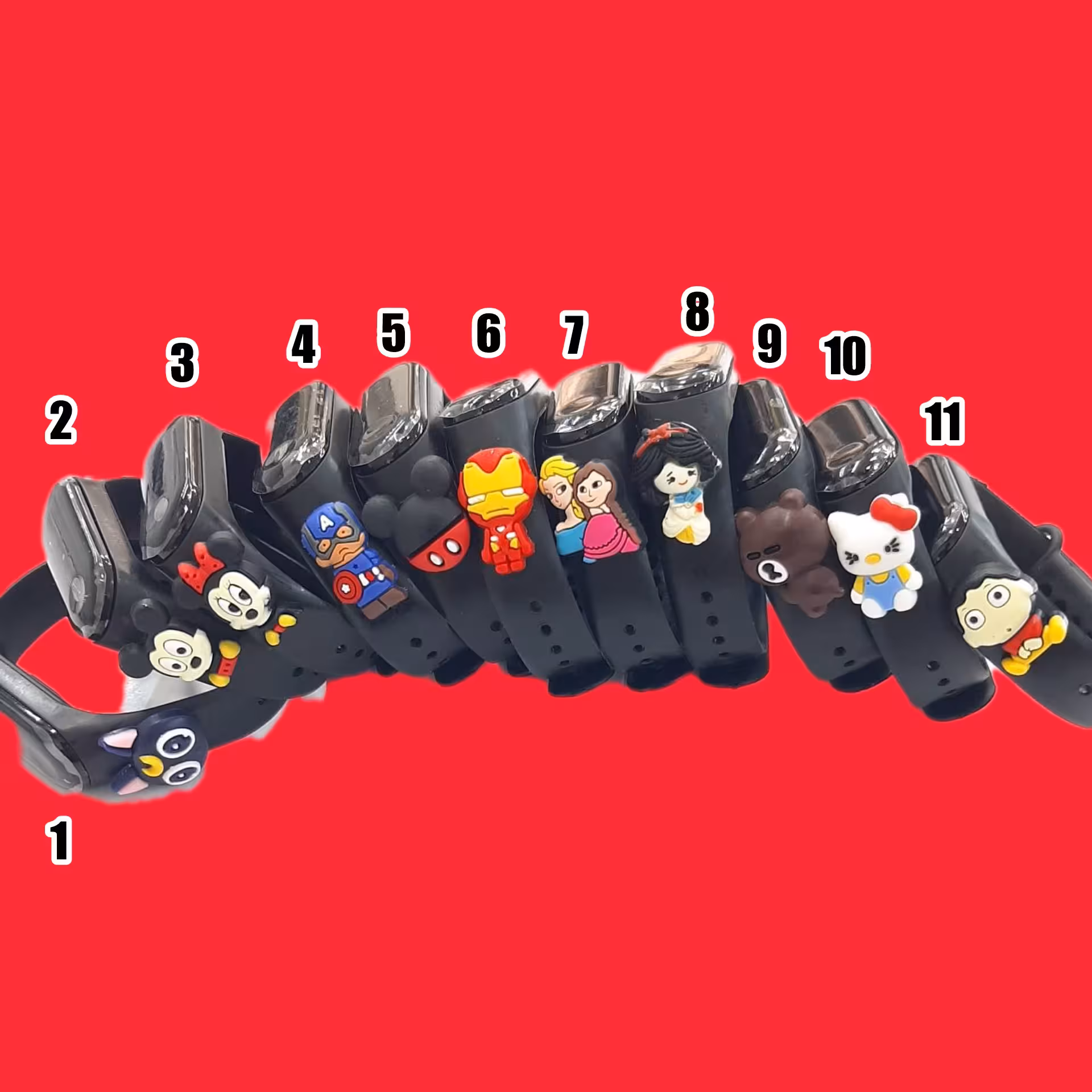 پک 20 عددی ساعت عروسکی لمسی بچه گانه