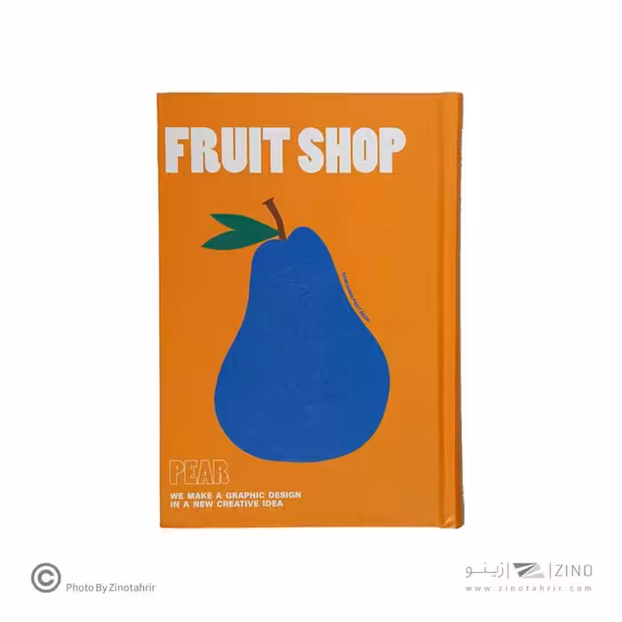 دفتریادداشت 12*17جلدسخت ته دوخت کاغذ رنگی همیشه سریFRUIT SHOP