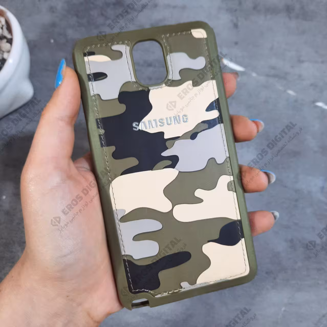 قاب گوشی Samsung Galaxy Note 3 پشت چرم چریکی