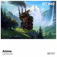 پازل شیشه ای استینو 260 تکه طرح انیمه (کد 80137)،(باجعبه)