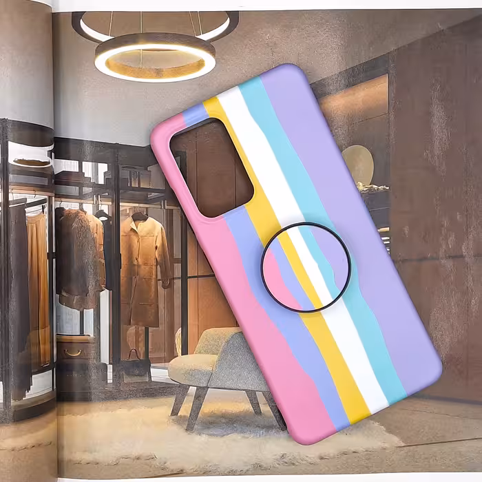  کاور لاین کینگ مدل IMD RANGINKAMAN مناسب برای گوشی موبایل سامسونگ Galaxy A32 4G به همراه پایه نگهدارنده