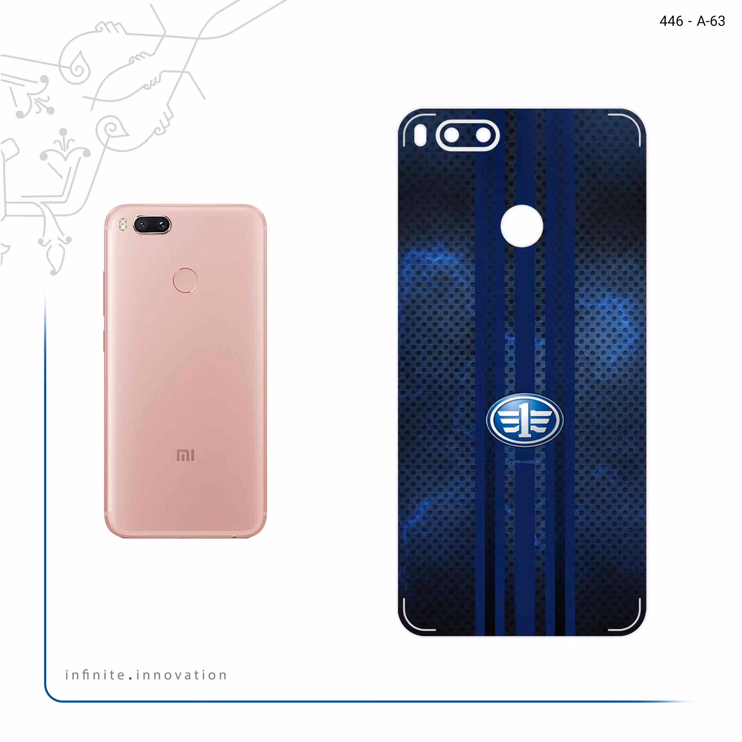 برچسب پوششی ماهوت مدل FAW مناسب برای گوشی موبایل شیائومی Mi 5X