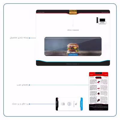 برچسب پوششی ماهوت مدل Hamburger مناسب برای تبلت مایکروسافت Surface 2 RT 2013