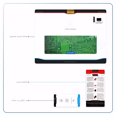 برچسب پوششی ماهوت مدل Green Printed Circuit Board مناسب برای تبلت سامسونگ Galaxy Tab S3 9.7 2017 T825