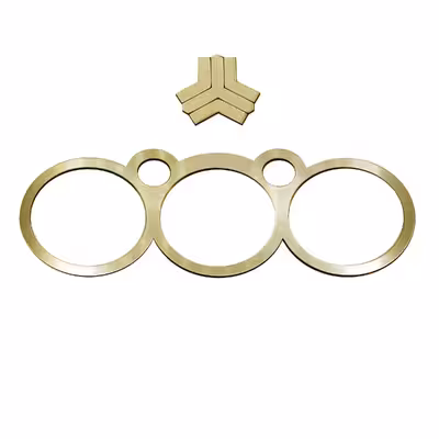 تریم پنل بخاری و آرم فرمان خودرو بیلگین مدل Tia12مناسب برای تیبا مجموعه 2 عددی