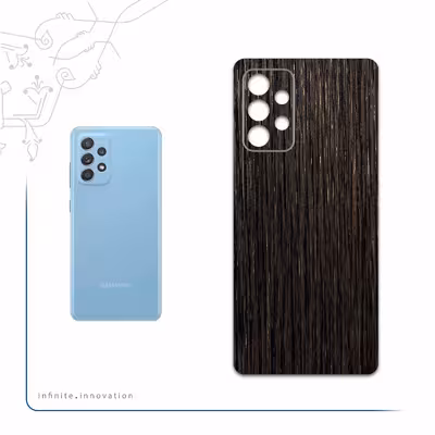 برچسب پوششی ماهوت مدل Dark-Gold-Stripes-Wood مناسب برای گوشی موبایل سامسونگ Galaxy A52s 5G