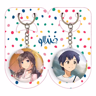 جاکلیدی خندالو مدل هدکا و هینا انیمه تغییر آب و هوا با تو کد 1764817645 مجموعه 2 عددی