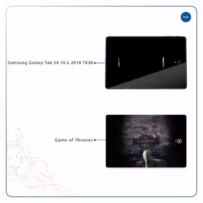 برچسب پوششی ماهوت مدل Game of Thrones مناسب برای تبلت سامسونگ Galaxy Tab S4 10.5 2018 T830