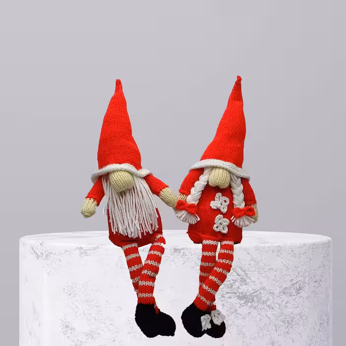 عروسک بافتنی مدل لی لی پوت R بسته 2 عددی