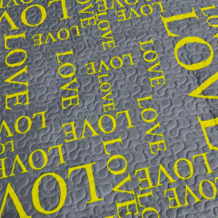 سرویس خواب سندس مدل پنبه دوزی love دونفره 3 تکه