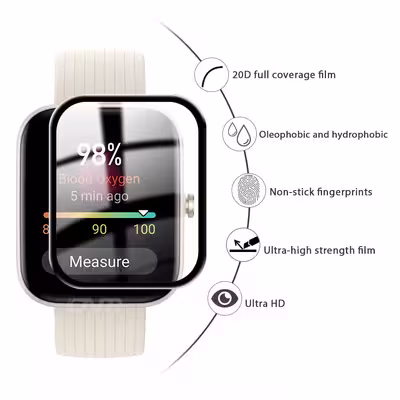 محافظ صفحه نمایش بادیگارد مدل PMMA مناسب برای ساعت هوشمند امیزفیت Huami Amazfit Bip 3 / Bip 3 Pro