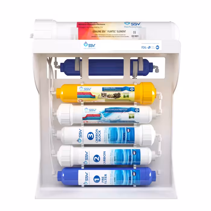 دستگاه تصفیه کننده آب اس اس وی مدل StarLine 2W X1000 4F به همراه فیلتر دستگاه تصفیه آب بسته 4 عددی و شیر آب