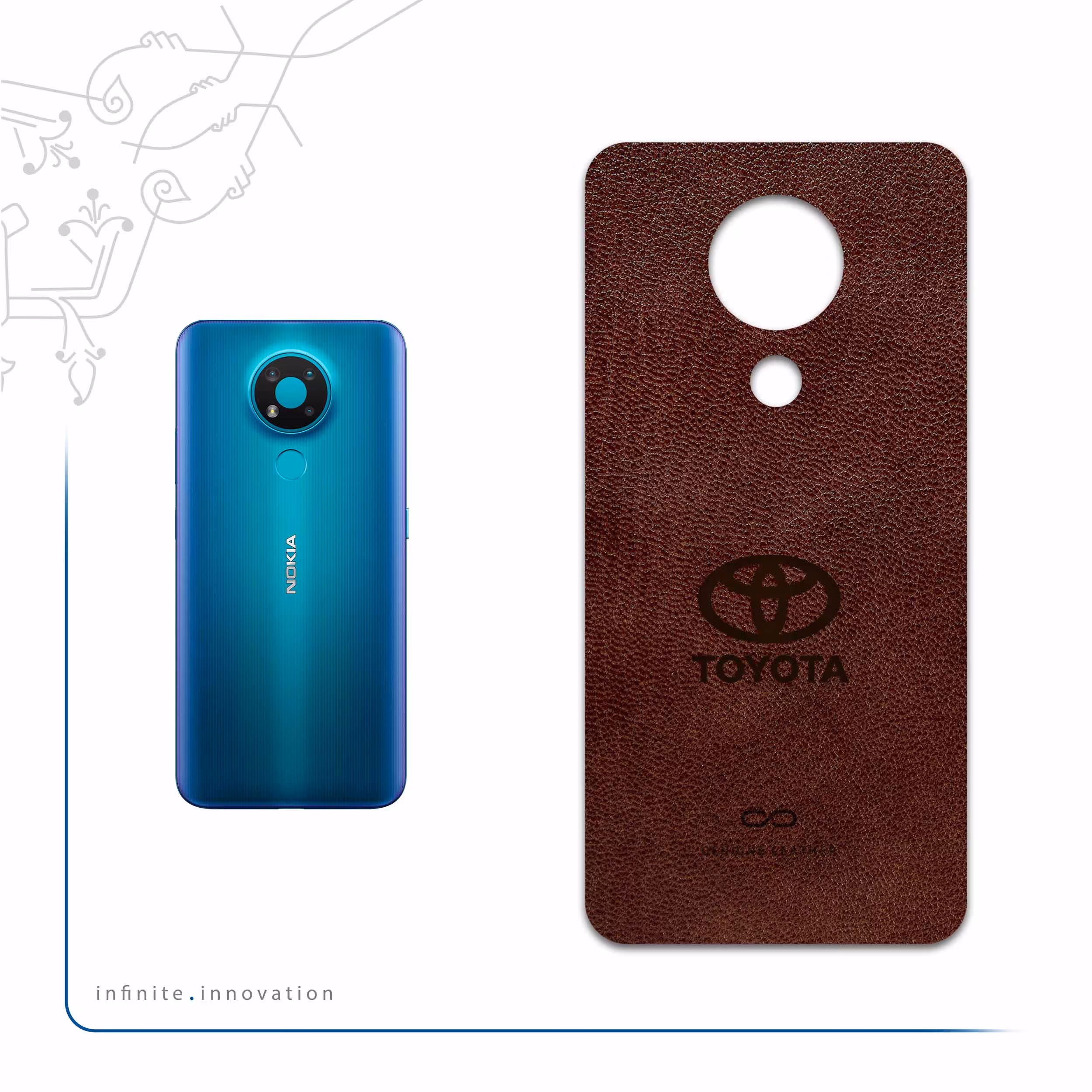 برچسب پوششی ماهوت مدل NL-TYT مناسب برای گوشی موبایل نوکیا 3.4