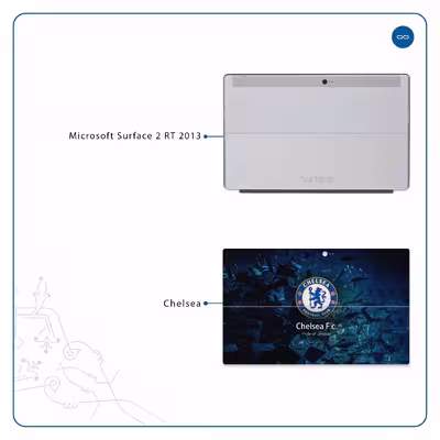 برچسب پوششی ماهوت مدل Chelsea مناسب برای تبلت مایکروسافت Surface 2 RT 2013