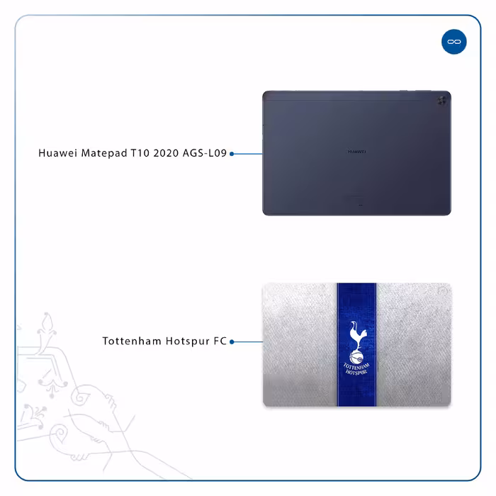 برچسب پوششی ماهوت مدل Tottenham Hotspur FC مناسب برای تبلت هوآوی Matepad T10 2020 AGS-L09