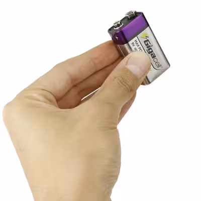 باتری کتابی گیگاسل مدل Gigacell Max Power Heavy Duty 9V بسته دو عددی