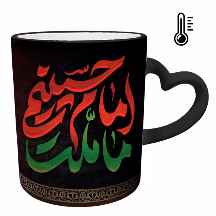 ماگ حرارتی مدل دسته قلبی طرح سردار سلیمانی کد 89