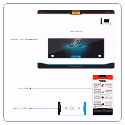 برچسب پوششی ماهوت مدل Road cycling مناسب برای تبلت سامسونگ Galaxy Tab S 10.5 2014 T800