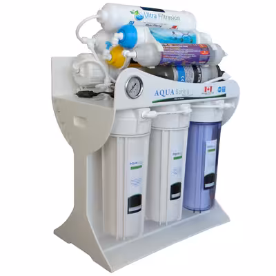 دستگاه تصفیه کننده آب آکوآ اسپرینگ مدل UF-SF4000 به همراه فیلتر مدل 02 مجموعه 4 عددی و کیت نشتی گیر