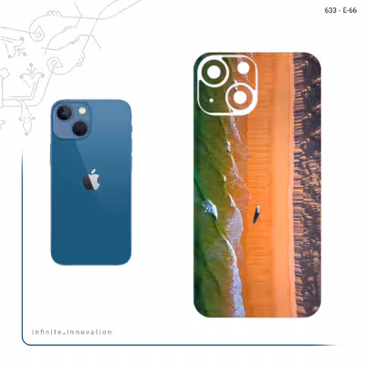 برچسب پوششی ماهوت مدل Beach and Green Sea مناسب برای گوشی موبایل اپل iPhone 13 Mini