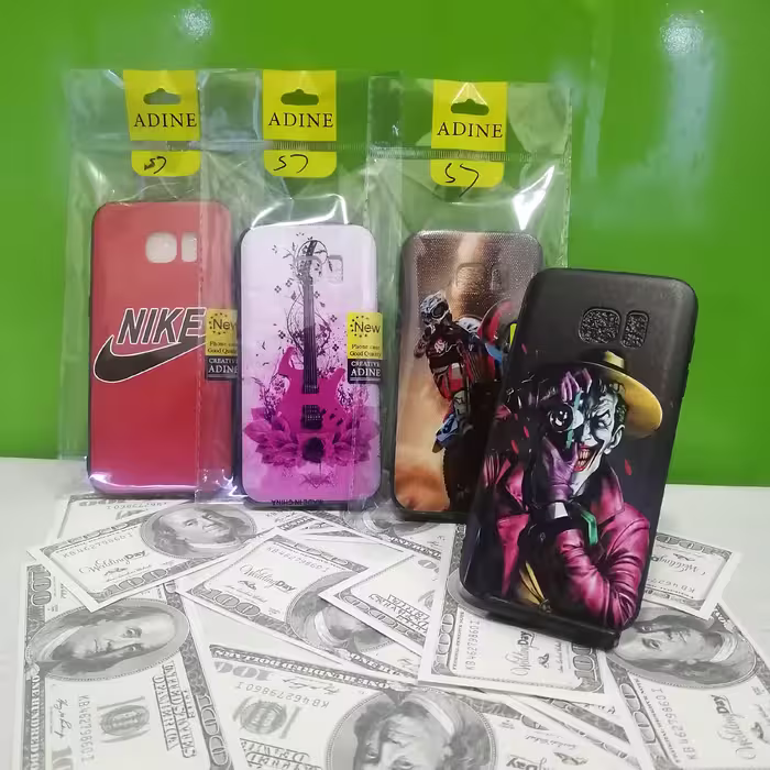 گارد گوشی سامسونگ s7 طرحدار برجسته لبه دار