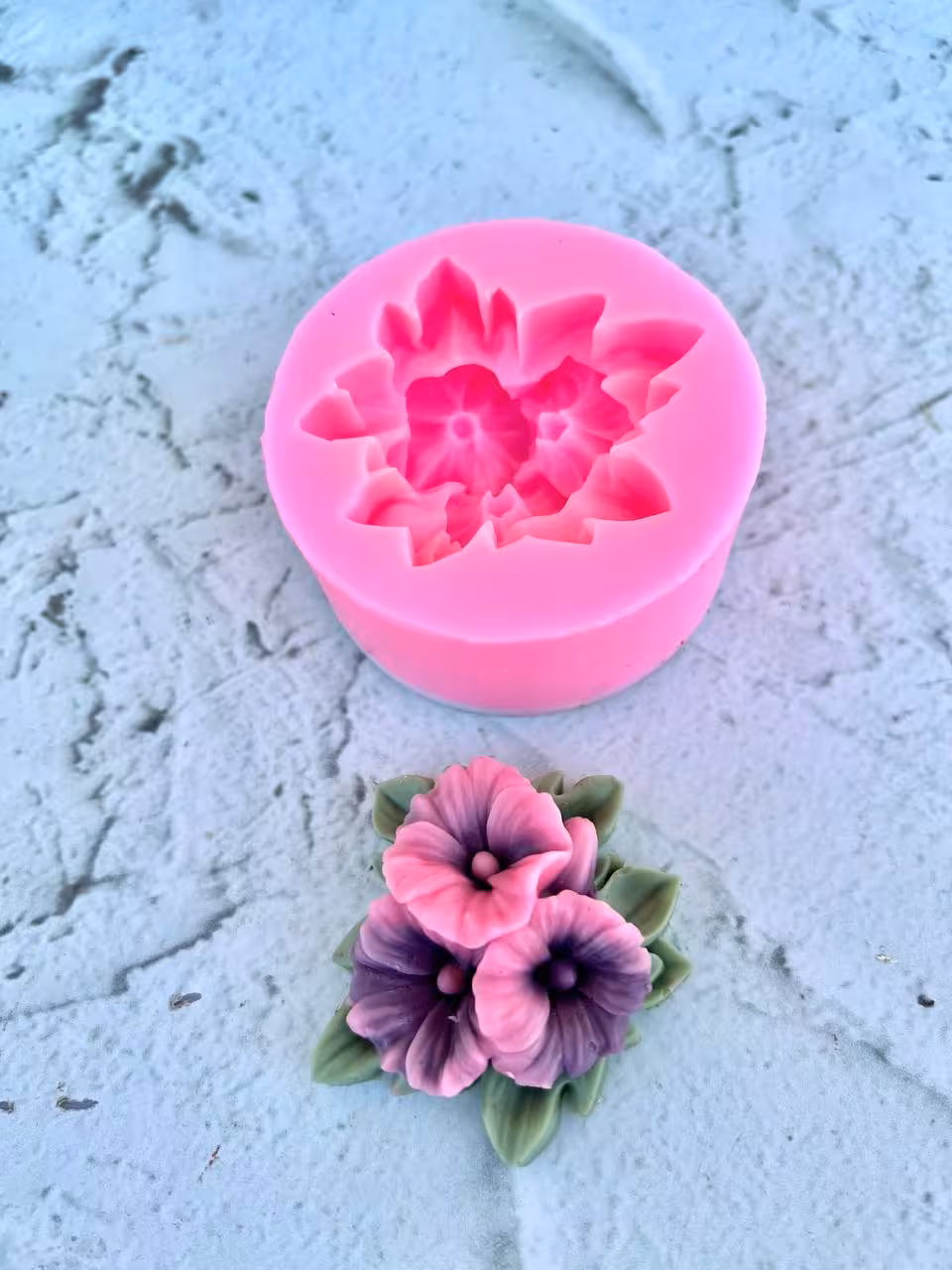 قالب سیلیکونی سه ختمی و برگ