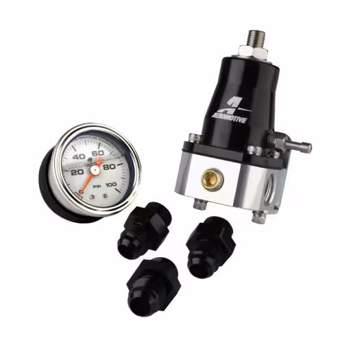 خرید رگلاتور سوخت همراه فیتینگ ها AEROMOTIVE مناسب خودروهای تقویت شده | اتوموبی