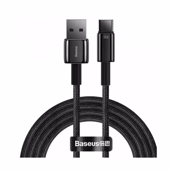 کابل 1 متری USB به Type-C بیسوس مدل Baseus Tungsten Gold CATWJ