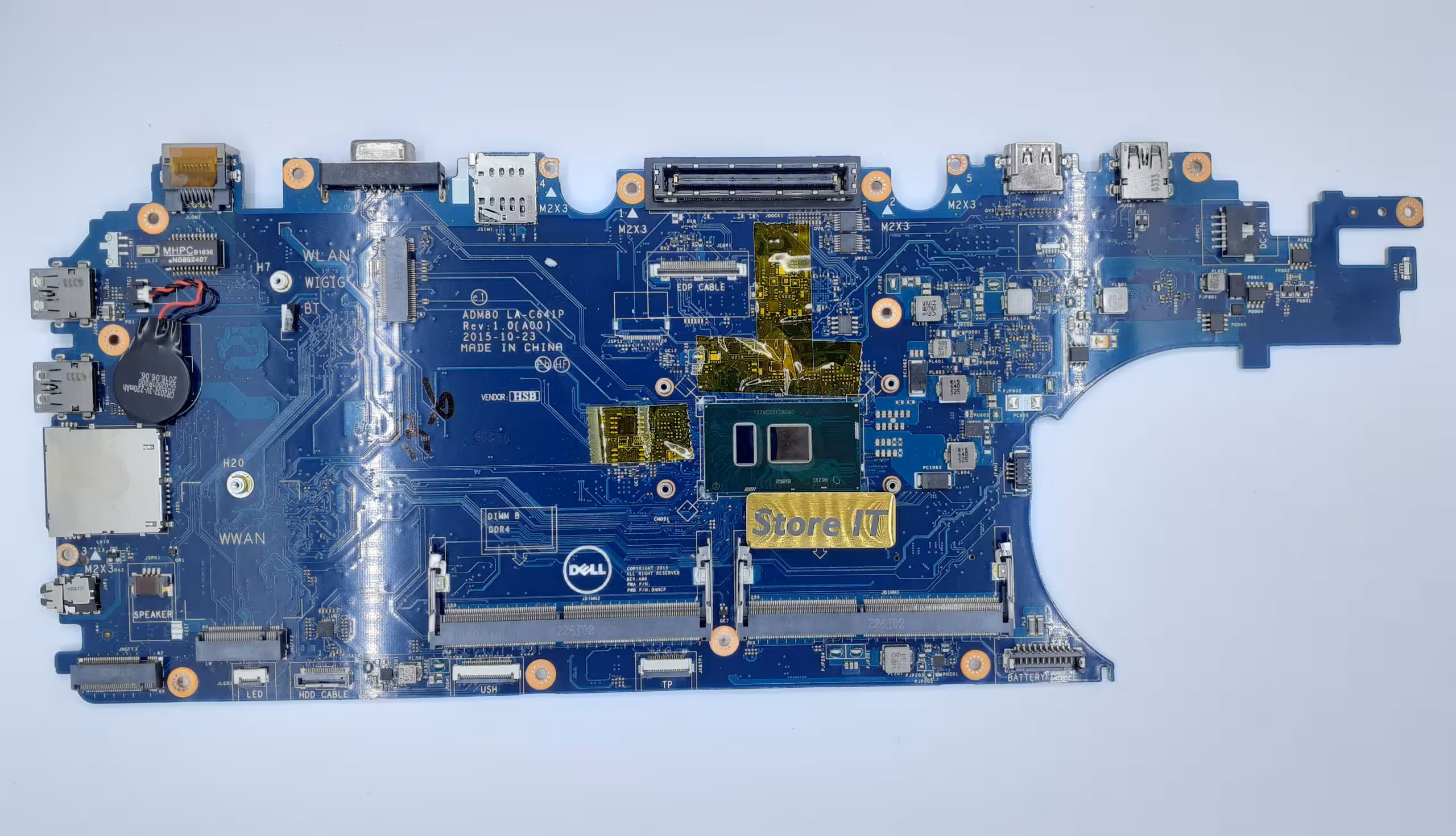 مادربرد لپ تاپ دل Latitude E5570 | La-C641p | گرافیک اینتلی | i3 نسل 6