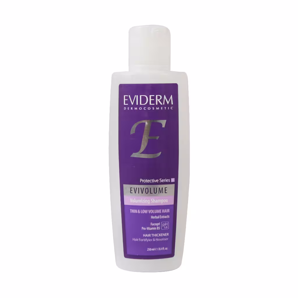 شامپو حجم دهنده اوی ولوم اویدرم 250 میلی لیتر | Eviderm Evivolume Volumizing Shampoo