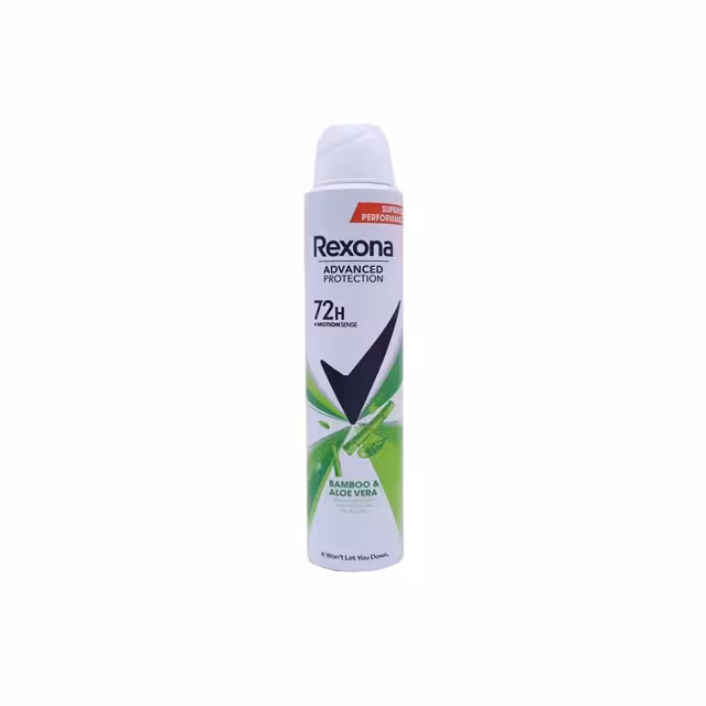 اسپری بدن رکسونا Rexona مدل Bamboo & Aloe Vera حجم 200 میلی لیتری