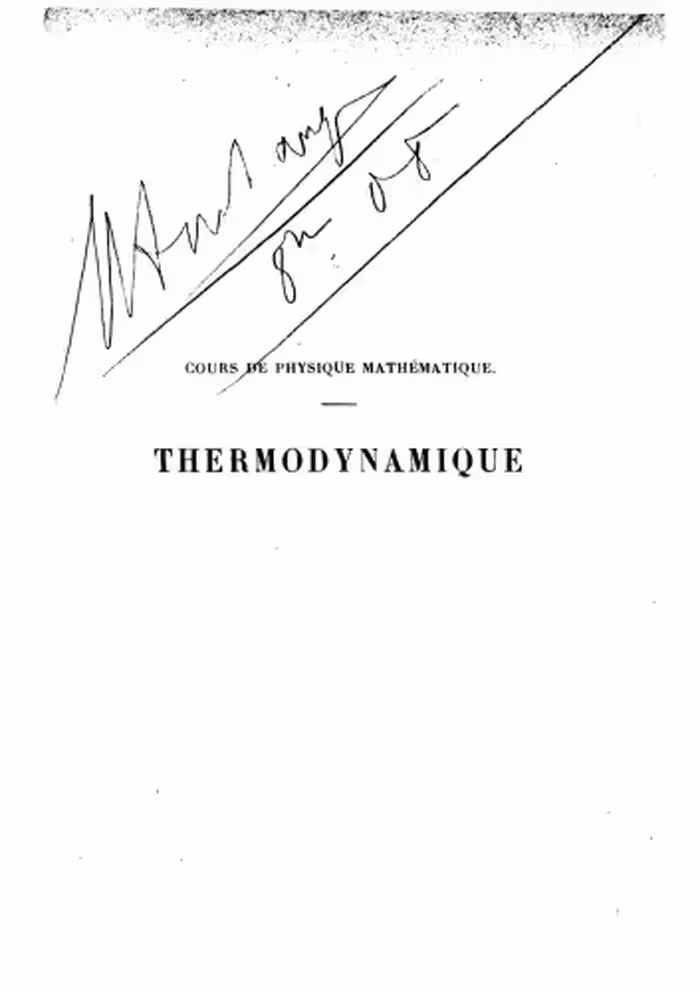 خرید و دانلود نسخه کامل کتاب Thermodynamique (Deuxième édition revue et corrigée)