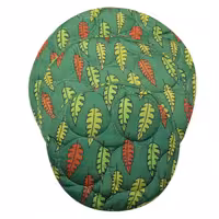 پاییز ست دم کنی 3 عددی زمینه سبز طرح برگ های رنگی