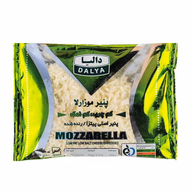 پنیر پیتزا موزارلا کم چرب و کم نمک دالیا 250 گرمی